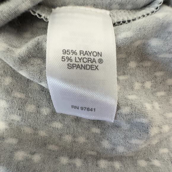 J.Jill Wearever Womens Tank Dress Dark Green Printed High Slit Stretch Size 3X - Picture 8 of 8